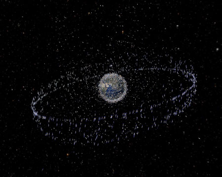 Satellites around the Earth